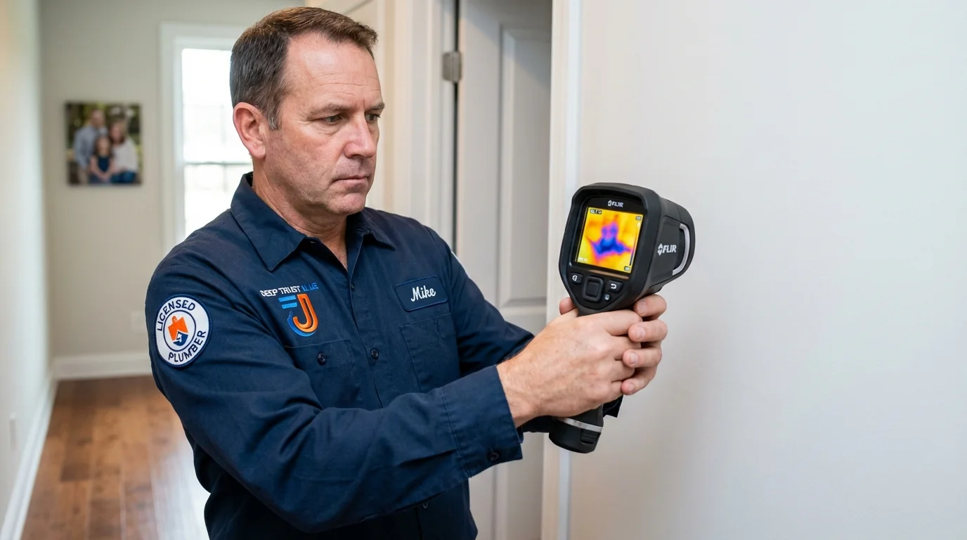 Thermal imaging leak detection by Johns Plumbing LLC in Orosi